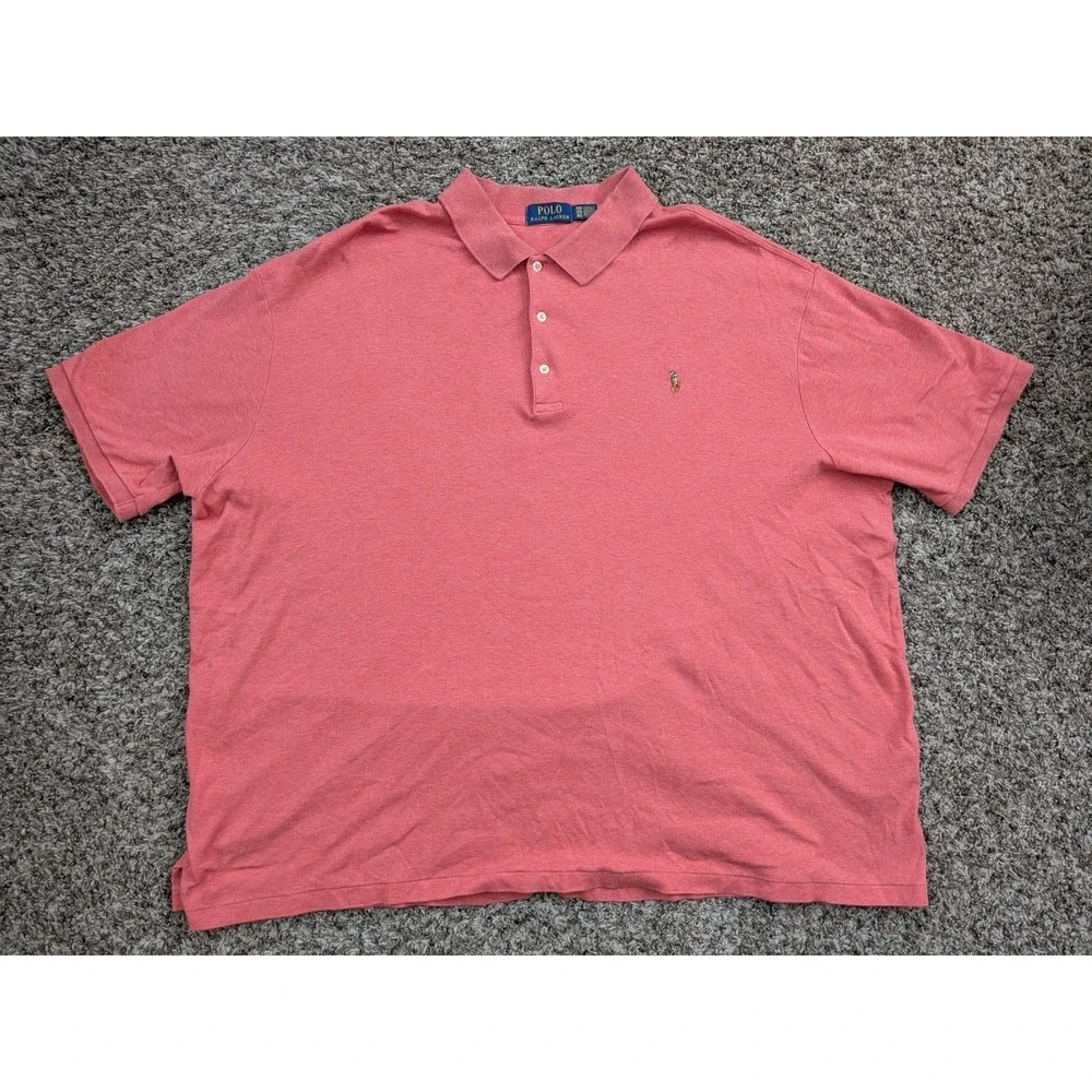 Polo Ralph Lauren Polo‎ Shirt Pony Logo Soft Red Mens 3XB